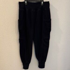 HALARA Black Cargo Joggers